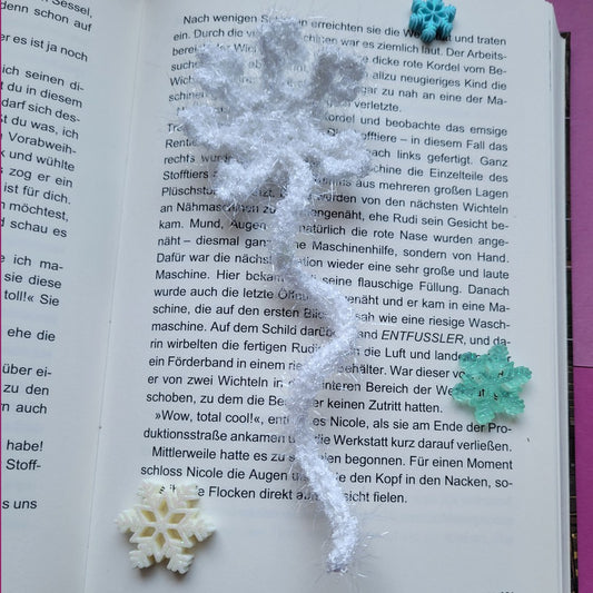 Häkel-Lesezeichen „Schneeflocke“ ❄️