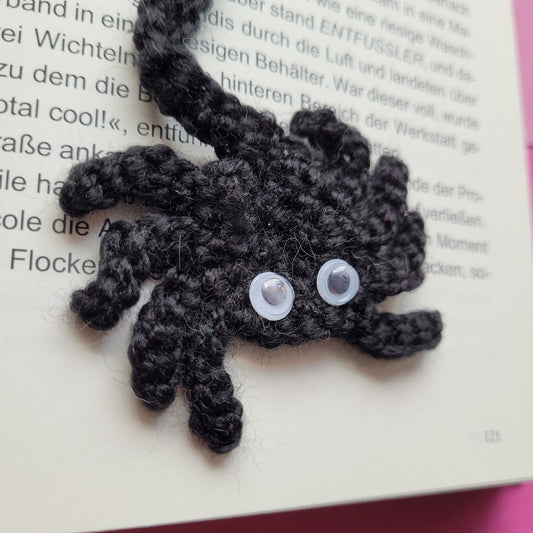 Häkel-Lesezeichen „Spinne“ 🕷️
