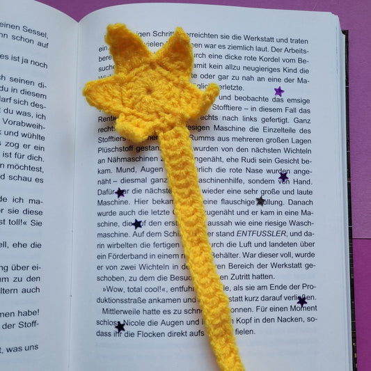 Häkel-Lesezeichen „Stern“ ⭐