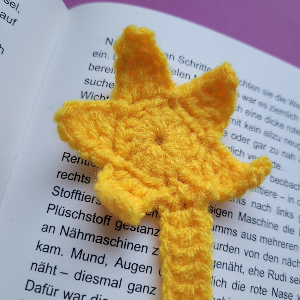 Häkel-Lesezeichen „Stern“ ⭐