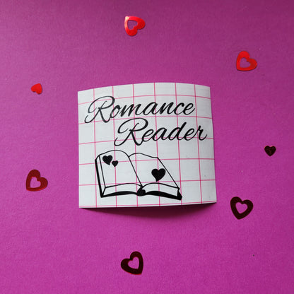 Vinyl-Aufkleber "Romance Reader"