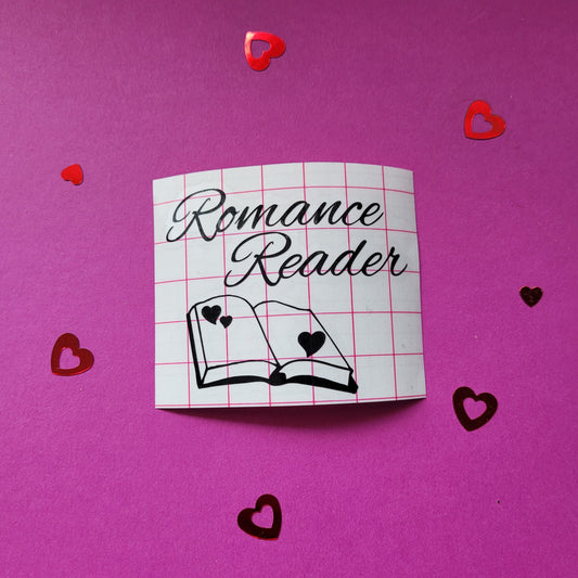 Vinyl-Aufkleber "Romance Reader"